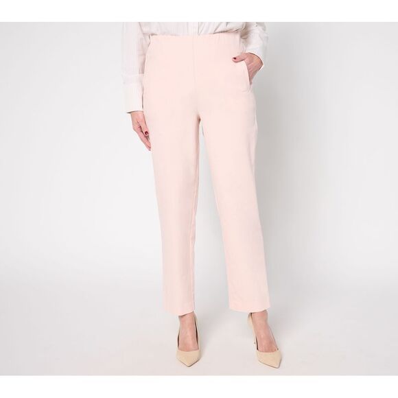 BEAUTIFUL by Lawrence Zarian Women's Petite Pants PS Striped Pink A680690 - Picture 1 of 4